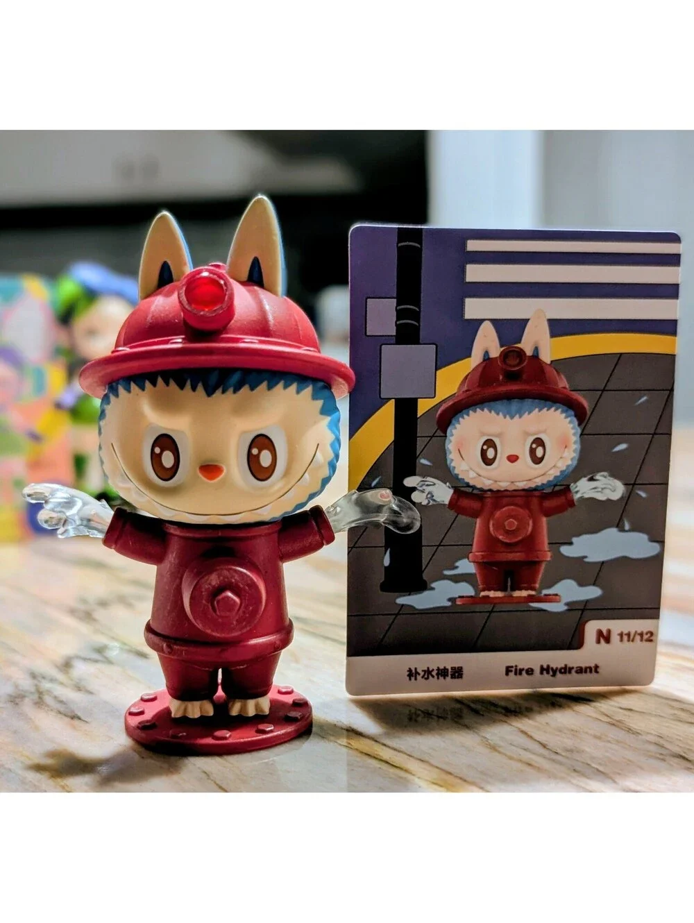 Pop Mart The Monsters Labubu Almost Hidden FIRE HYDRANT